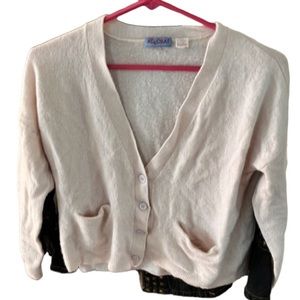 ACROBAT small Ballet pink cardigan oversized boxy cut pockets